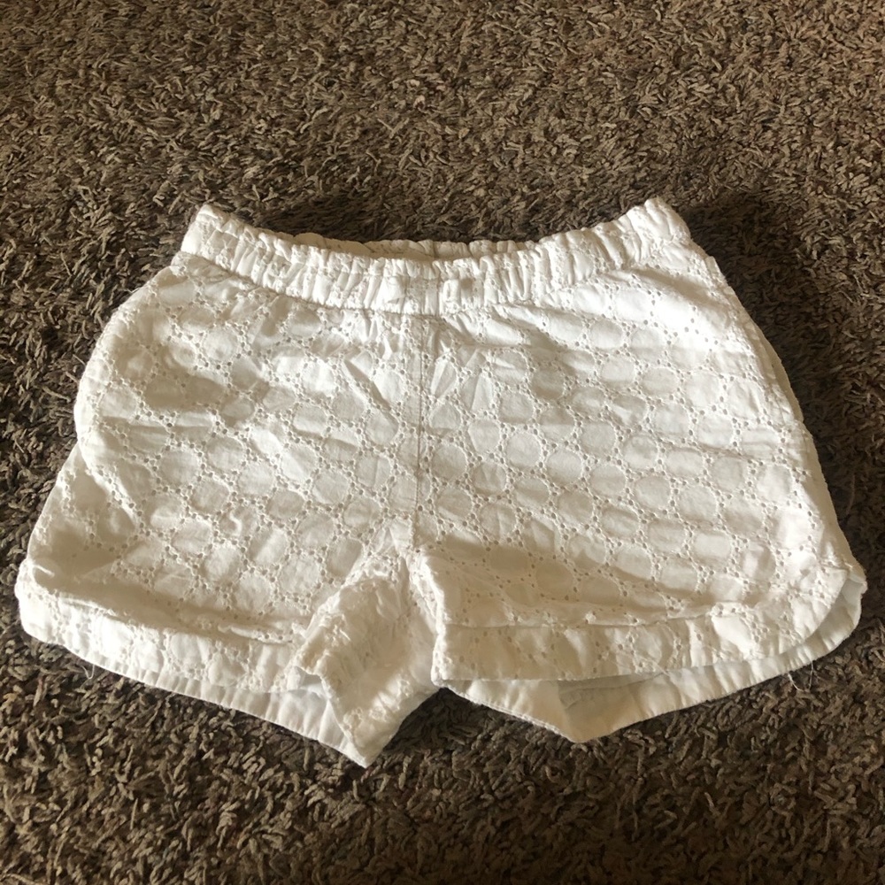 White lace children shorts